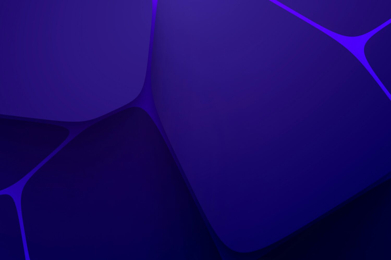 Abstracte paarse vormen op een donkerblauwe achtergrond; illustratie voor technische SEO tips voor 2026.